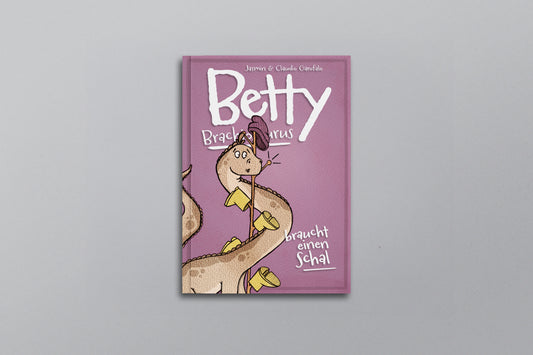 Betty Brachiosaurus braucht einen Schal - A4 Hardcover